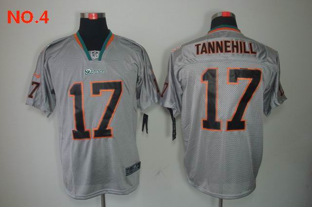 Men's Miami Dolphins 17 Ryan Tannehill Jersey NO.4;